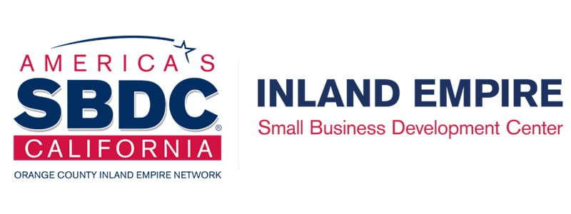 Logo for Americas SBDC California, Inland Empire Small Business Development Center, part of the Orange County Inland Empire Network.