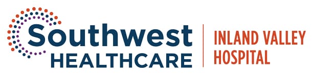 southwest-healthcare-logo Logo for Southwest Healthcare Inland Valley Hospital, with Southwest Healthcare in blue and Inland Valley Hospital in orange.